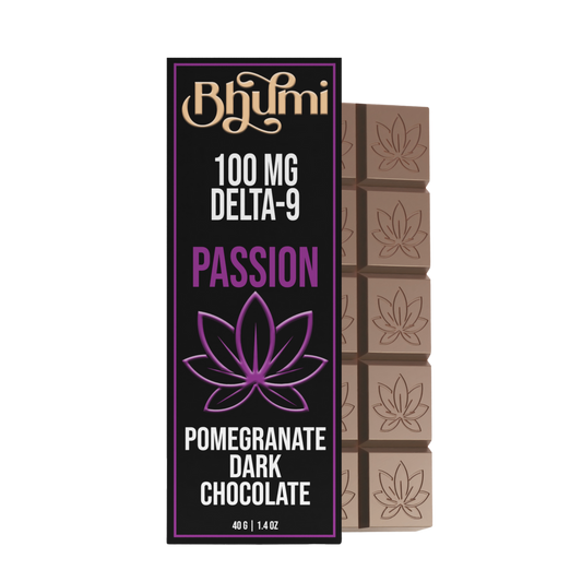 Bhumi Delta 9 Pomegranate Dark Chocolate Full Size Bar