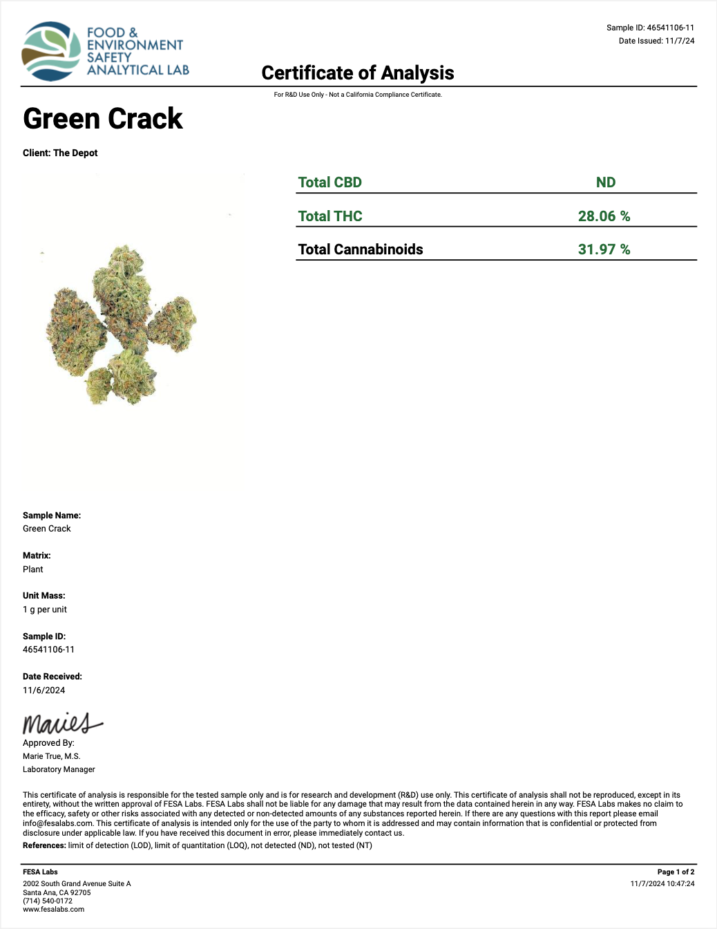 Green Crack THCa - Sativa