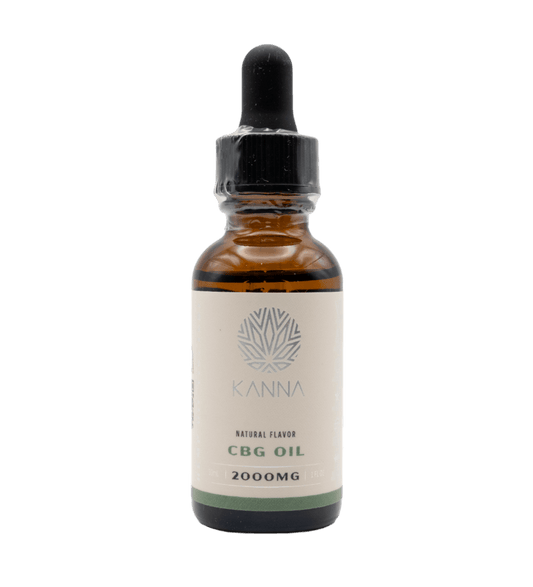 kanna cbg tincture oil bottle with green text