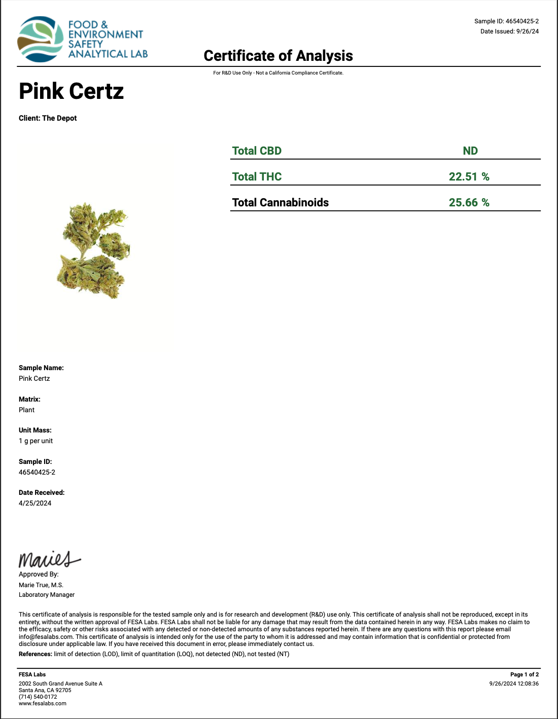 Pink Certz THCa - Hybrid