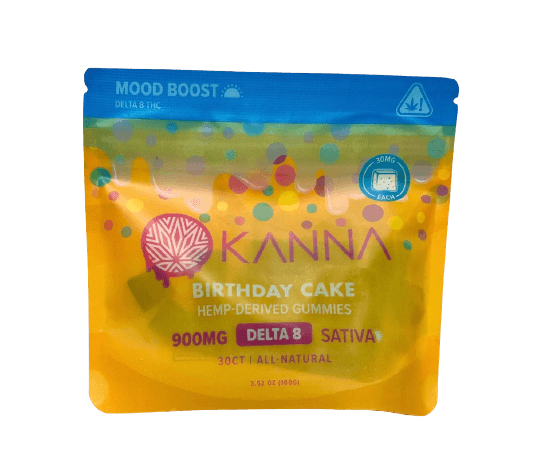 kanna delta 8 gummies birthday cake flavor