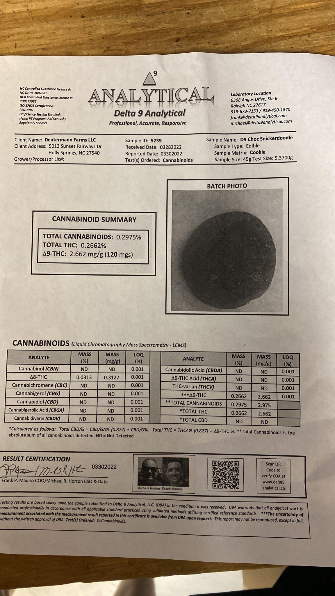 Deutermann Farms Delta-9 100mg THC Cookie - KANNA