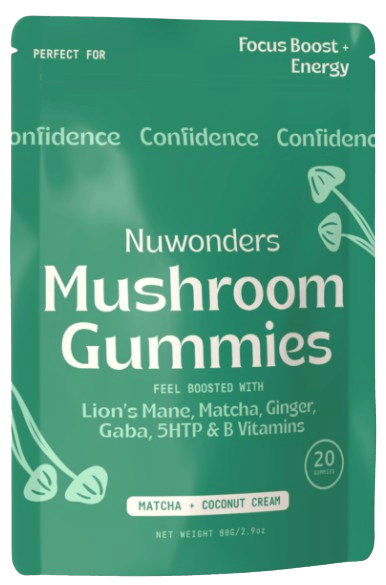 Nuwonders Mushroom Infused Confidence Gummies (20 count)