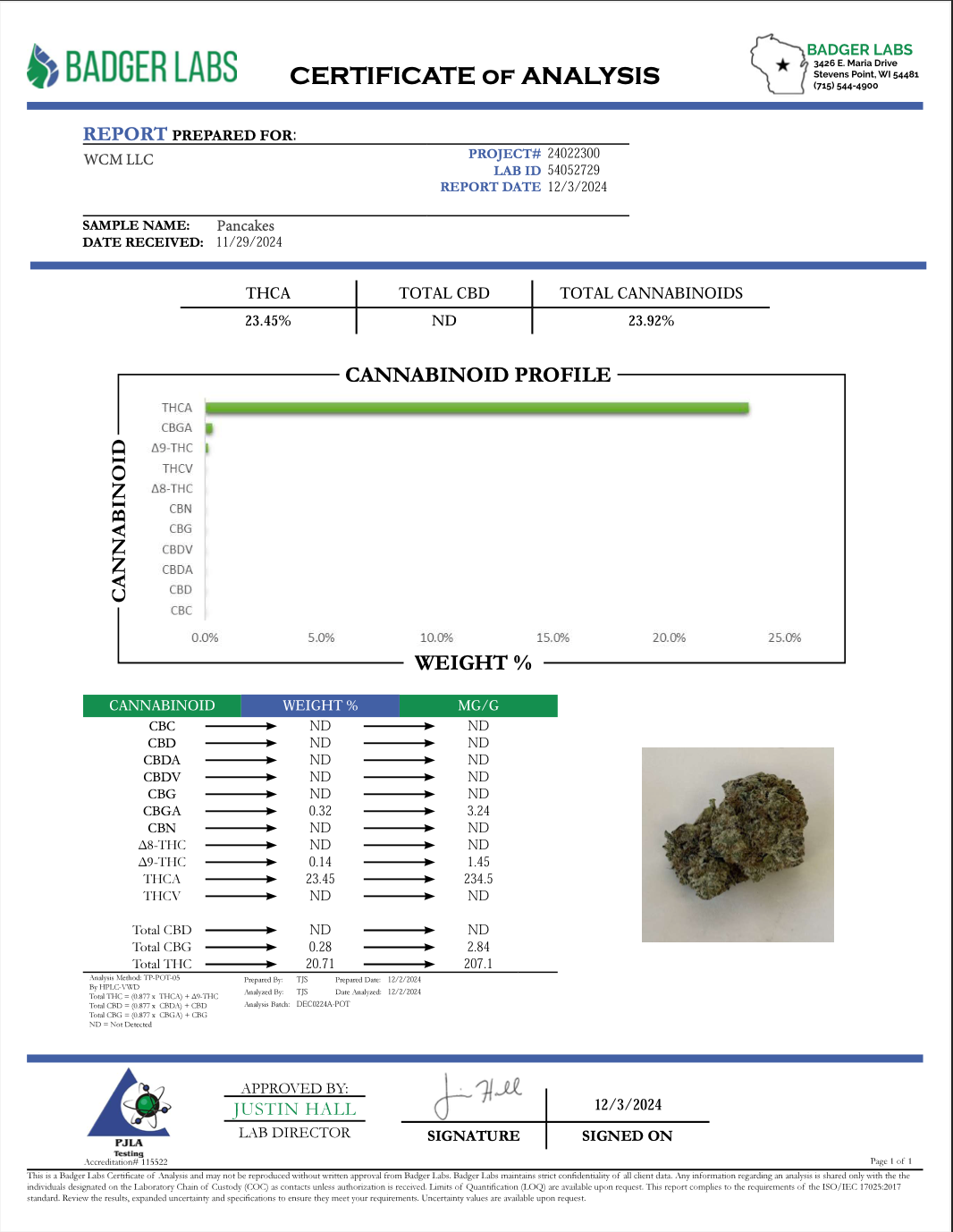 Pancakes THCa - Hybrid - 23.45%