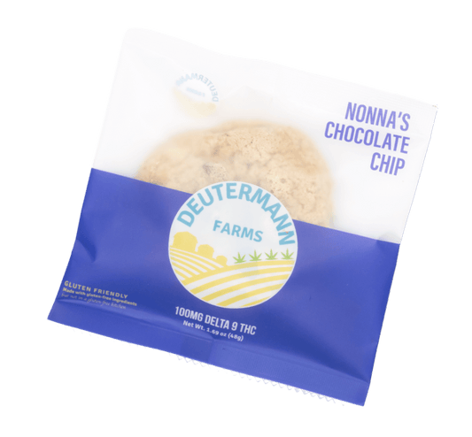 nonna's chocolate chip delta 9 edible deutermann farms