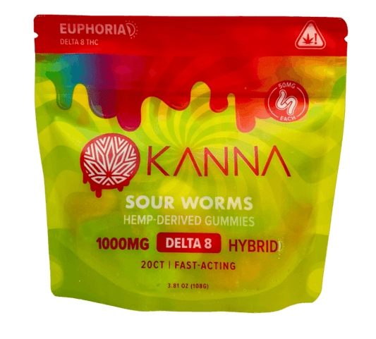 kanna delta 8 sour worms gummies 1000mg