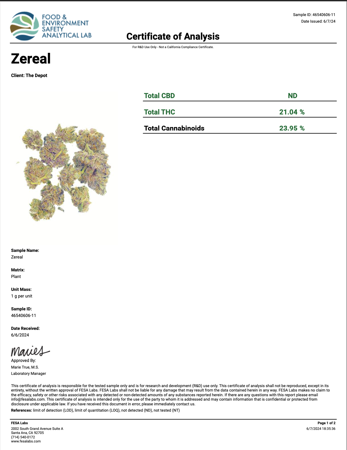 Zerealz Pie THCA - Indica - 21.04%